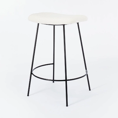 Clarkston Metal Counter Height Barstool With Upholstered Seat - Threshold™ Designed With Studio McGee 10 Clarkston Metal Counter Height Barstool With Upholstered Seat - Threshold™ Designed With Studio McGee - Image 8
