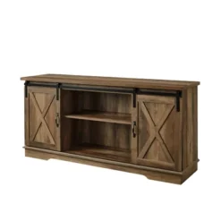 Modern Transitional Sliding Barndoor TV Stand For TVs Up To 65"- Saracina Home -Featured Furniture Stores GUEST a8e3aaa4 53bc 4379 adde 6b8386c5e4e1
