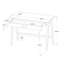 Paulo Wood Writing Desk With Drawer - Threshold™ -Featured Furniture Stores GUEST aa67f76e 579f 471c 9f59 5e52d395965b