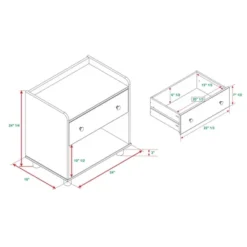 Set Of 2 Katie Transitional Tray Top 1 Drawer Solid Wood Nightstands Caramel - Saracina Home 19 Set Of 2 Katie Transitional Tray Top 1 Drawer Solid Wood Nightstands Caramel - Saracina Home -Featured Furniture Stores GUEST aa86a644 1088 4491 99db ac863c4ab818
