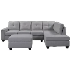 108" Reversible L-Shape Sectional Sofa Couch With Storage Ottoman-ModernLuxe -Featured Furniture Stores GUEST ad1c856a 1ef9 49cf 8a82 908837822cc2