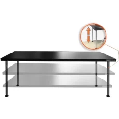 Titan Monitor Stand – 31.25” Height Adjustable Monitor Riser And Desk Shelf– Black – Stand Steady -Featured Furniture Stores GUEST ae0e832e 4902 46ec 9060 34f140eeab50