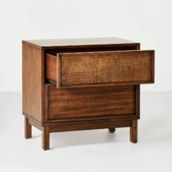 Wood & Cane Transitional Nightstand - Hearth & Hand™ With Magnolia 14 Wood & Cane Transitional Nightstand - Hearth & Hand™ With Magnolia -Featured Furniture Stores GUEST af59a1ab 4868 4ff5 ab07 150c54a02150