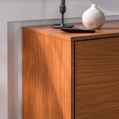 2 Door Mid-Century Modern Wood Storage TV Stand For TVs Up To 65" - Saracina Home 5 2 Door Mid-Century Modern Wood Storage TV Stand For TVs Up To 65" - Saracina Home - Image 3