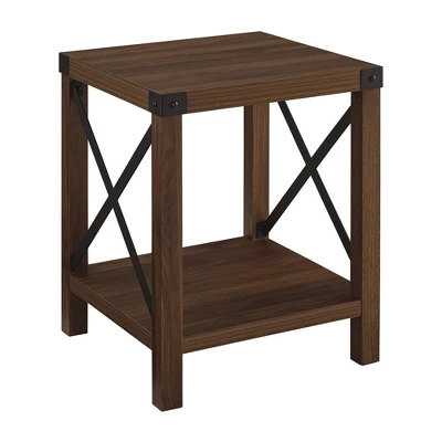 Sophie Rustic Industrial X Frame Side Table - Saracina Home 14 Sophie Rustic Industrial X Frame Side Table - Saracina Home - Image 12