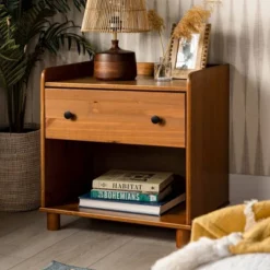Set Of 2 Katie Transitional Tray Top 1 Drawer Solid Wood Nightstands Caramel - Saracina Home 17 Set Of 2 Katie Transitional Tray Top 1 Drawer Solid Wood Nightstands Caramel - Saracina Home -Featured Furniture Stores GUEST b6aafa3b 0da3 4e21 b5c1 30ffa8a85544