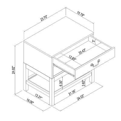Elmira Nightstand Brown - Threshold™ Designed With Studio McGee 9 Elmira Nightstand Brown - Threshold™ Designed With Studio McGee - Image 7