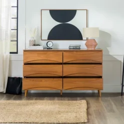 Mid-Century Modern Contoured 6 Drawer Dresser - Saracina Home 29 Mid-Century Modern Contoured 6 Drawer Dresser - Saracina Home -Featured Furniture Stores GUEST bb625515 9b28 47ce aec8 80be9f788699