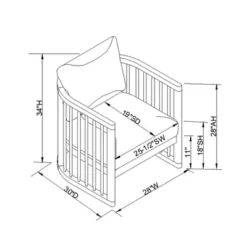 Richfield Barrel Spindle Back Accent Chair Cream/Natural - Threshold™ Designed With Studio McGee 13 Richfield Barrel Spindle Back Accent Chair Cream/Natural - Threshold™ Designed With Studio McGee -Featured Furniture Stores GUEST bbb41ede da8a 4504 8108 f181a183083e