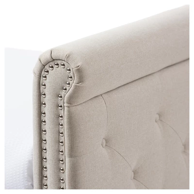 Twin Swanson Modern And Contemporary Fabric Tufted Daybed With Roll-Out Trundle Guest Bed - Baxton Studio 7 Twin Swanson Modern And Contemporary Fabric Tufted Daybed With Roll-Out Trundle Guest Bed - Baxton Studio - Image 5