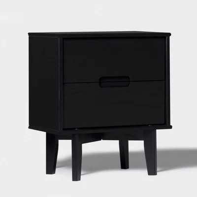 Mid-Century Modern Wood Nightstand - Saracina Home 4 Mid-Century Modern Wood Nightstand - Saracina Home - Image 2