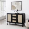 Modern Boho Wood And Rattan Storage Sideboard Black - Saracina Home 1 Modern Boho Wood And Rattan Storage Sideboard Black - Saracina Home -Featured Furniture Stores GUEST c02d3c9b a035 4c35 b44f 3c436b8ade4a
