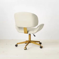 Mahonia Faux Leather Office Chair Cream/Aged Brass - Opalhouse™ Designed With Jungalow™ 10 Mahonia Faux Leather Office Chair Cream/Aged Brass - Opalhouse™ Designed With Jungalow™ -Featured Furniture Stores GUEST c063500a 216c 4d23 8174 81e648410040