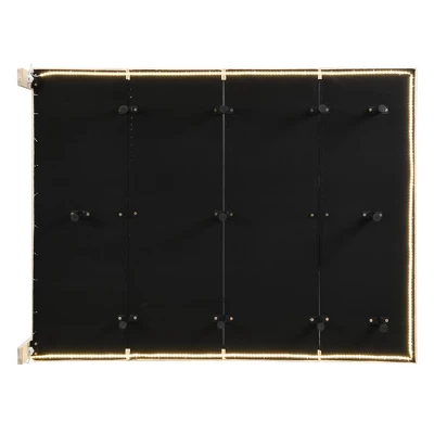 Queen Size Upholstered Floating Velvet Platform Bed With Sensor Light And Headboard-ModernLuxe 13 Queen Size Upholstered Floating Velvet Platform Bed With Sensor Light And Headboard-ModernLuxe - Image 11