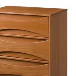 Mid-Century Modern Contoured 5 Drawer Chest Of Drawers - Saracina Home -Featured Furniture Stores GUEST c27c7fcf f0c0 42b6 8b83 888be9d75160