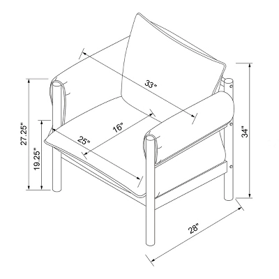 Arbon Wood Dowel Accent Chair With Cushion Arms - Threshold™ Designed With Studio McGee 8 Arbon Wood Dowel Accent Chair With Cushion Arms - Threshold™ Designed With Studio McGee - Image 6
