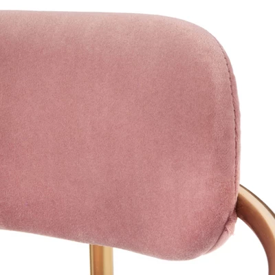 24" Set Of 2 Retro Velvet Counter Height Barstools - Buylateral 4 24" Set Of 2 Retro Velvet Counter Height Barstools - Buylateral - Image 2