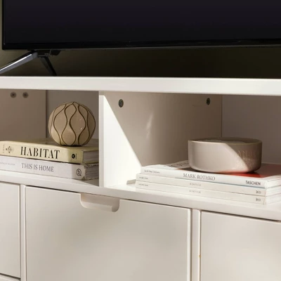 Cara Mid-Century Modern 3 Drawer Corner TV Stand For TVs Up To 58" - Saracina Home 14 Cara Mid-Century Modern 3 Drawer Corner TV Stand For TVs Up To 58" - Saracina Home - Image 12