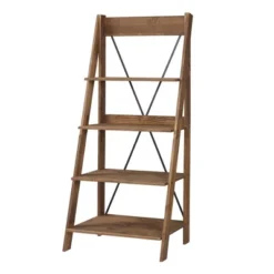 68.25" Boho 4 Tier Solid Wood Ladder Bookshelf Plant Stand - Saracina Home -Featured Furniture Stores GUEST c869c4b2 7d23 4772 9ba1 7d8e83863675