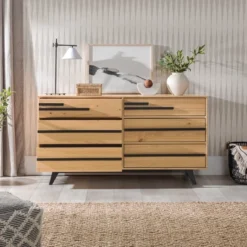 Modern 6 Drawer Double Dresser With Long Handles - Saracina Home 26 Modern 6 Drawer Double Dresser With Long Handles - Saracina Home -Featured Furniture Stores GUEST c8aba4a4 1ca8 4c94 baf3 2404a0c20fb2