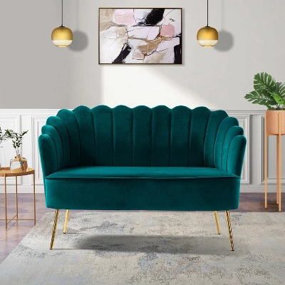 Savier 50.2" Contemporary Living Room And Bedroom Loveseat | KARAT HOME 3 Savier 50.2" Contemporary Living Room And Bedroom Loveseat | KARAT HOME