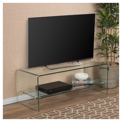 Ramona Console With Shelf TV Stand For TVs Up To 44" Clear - Christopher Knight Home 3 Ramona Console With Shelf TV Stand For TVs Up To 44" Clear - Christopher Knight Home