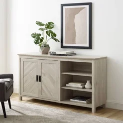 58" Diagonal Grooved Door Sideboard With Open Storage - Saracina Home 14 58" Diagonal Grooved Door Sideboard With Open Storage - Saracina Home -Featured Furniture Stores GUEST cf1ba08a f324 4acf a026 9aaf9f410d3e