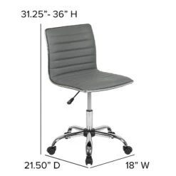 Emma And Oliver Low Back Designer Armless Ribbed Swivel Task Office Chair 25 Emma And Oliver Low Back Designer Armless Ribbed Swivel Task Office Chair -Featured Furniture Stores GUEST d0e699da fac0 4ff7 9690 360cf895b260