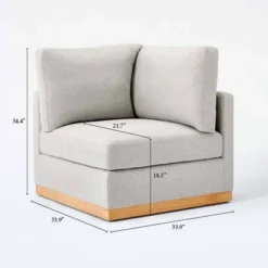 Woodland Hills Modular Sectional Corner Light Gray - Threshold™ Designed With Studio McGee 22 Woodland Hills Modular Sectional Corner Light Gray - Threshold™ Designed With Studio McGee -Featured Furniture Stores GUEST d13a80c0 94a7 4a14 807c 01f454d7e453