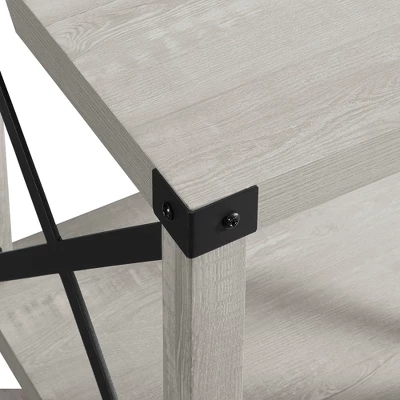 Sophie Rustic Industrial X Frame Side Table - Saracina Home 7 Sophie Rustic Industrial X Frame Side Table - Saracina Home - Image 5