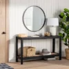Console Table With Woven Rattan Shelf Black - Threshold™ Designed With Studio McGee 2 Console Table With Woven Rattan Shelf Black - Threshold™ Designed With Studio McGee -Featured Furniture Stores GUEST d5ca4c7c 21dc 4418 b881 7ad5a979e147