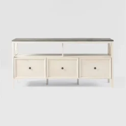 Farmhouse 3 Drawer Wood TV Stand For TVs Up To 65" - Saracina Home 30 Farmhouse 3 Drawer Wood TV Stand For TVs Up To 65" - Saracina Home -Featured Furniture Stores GUEST d9730f71 b9b6 492b a5cf a4fc4c23ddea