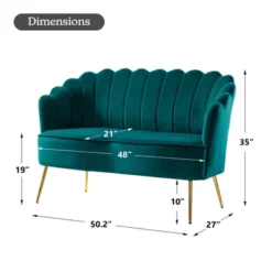 Savier 50.2" Contemporary Living Room And Bedroom Loveseat | KARAT HOME 30 Savier 50.2" Contemporary Living Room And Bedroom Loveseat | KARAT HOME -Featured Furniture Stores GUEST dae5bb11 2d63 4416 b665 b01580fce994