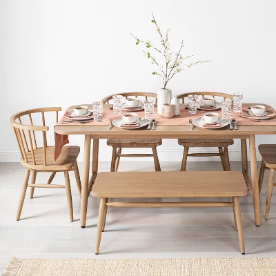 Shaker Dining Table - Natural - Hearth & Hand™ With Magnolia 3 Shaker Dining Table - Natural - Hearth & Hand™ With Magnolia