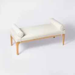 Randolph Bench With Bolster Pillows Linen - Threshold™ Designed With Studio McGee 12 Randolph Bench With Bolster Pillows Linen - Threshold™ Designed With Studio McGee -Featured Furniture Stores GUEST df9c0bbe 939e 489c adae 0e3b5fe3d6f7