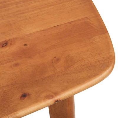 4pc Nettie Mid-Century Modern Dining Set With Bench Walnut/Teal - Buylateral 7 4pc Nettie Mid-Century Modern Dining Set With Bench Walnut/Teal - Buylateral - Image 5