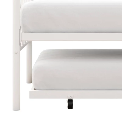 Twin Leila Metal Daybed And Trundle White - Room & Joy 7 Twin Leila Metal Daybed And Trundle White - Room & Joy - Image 5