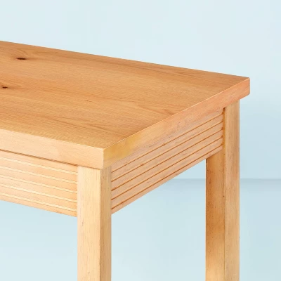 Grooved Wood Writing Desk - Hearth & Hand™ With Magnolia 5 Grooved Wood Writing Desk - Hearth & Hand™ With Magnolia - Image 3