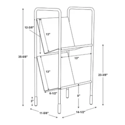 Two-Tier Metal Vinyl Record Storage Rack Black - Hearth & Hand™ With Magnolia 15 Two-Tier Metal Vinyl Record Storage Rack Black - Hearth & Hand™ With Magnolia -Featured Furniture Stores GUEST e61e656a 2061 4a63 b99c 85e84f0ab94f