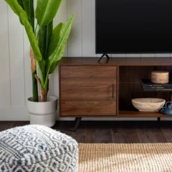 2 Door Mid-Century Modern Wood Storage TV Stand For TVs Up To 80" - Saracina Home 32 2 Door Mid-Century Modern Wood Storage TV Stand For TVs Up To 80" - Saracina Home -Featured Furniture Stores GUEST e6a56a56 b322 42ae 8c8e d0c4ca44d8b8