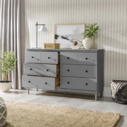 Stiva Classic Mid-Century Modern Horizontal 6 Drawer Dresser - Saracina Home 27 Stiva Classic Mid-Century Modern Horizontal 6 Drawer Dresser - Saracina Home -Featured Furniture Stores GUEST e847531c 2c4a 4097 aef2 3432f53dd370