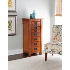 Delia Jewelry Armoire Brown - Powell Company 21 Delia Jewelry Armoire Brown - Powell Company -Featured Furniture Stores GUEST e863c6dc 98a4 4ad3 80cb 773ca351a397