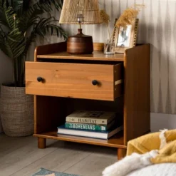 Set Of 2 Katie Transitional Tray Top 1 Drawer Solid Wood Nightstands Caramel - Saracina Home 18 Set Of 2 Katie Transitional Tray Top 1 Drawer Solid Wood Nightstands Caramel - Saracina Home -Featured Furniture Stores GUEST eb23e422 fbb6 4cbe 9d79 eccf62732510