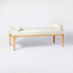 Randolph Bench With Bolster Pillows Linen - Threshold™ Designed With Studio McGee 17 Randolph Bench With Bolster Pillows Linen - Threshold™ Designed With Studio McGee -Featured Furniture Stores GUEST ebdd4b7b 6e57 423c 908a 14e05a7f5b15