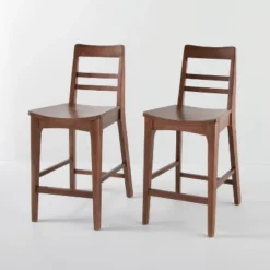 2pk Wood Ladder Back Counter Stool - Hearth & Hand™ With Magnolia 19 2pk Wood Ladder Back Counter Stool - Hearth & Hand™ With Magnolia -Featured Furniture Stores GUEST ee6c4703 9f16 41d1 a9aa 86444f5abf5f