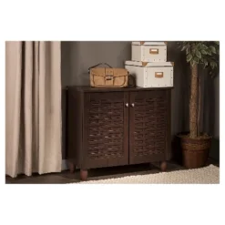 Winda Modern And Contemporary 2-Door Wooden Entryway Shoes Storage Cabinet - Dark Brown - Baxton Studio 10 Winda Modern And Contemporary 2-Door Wooden Entryway Shoes Storage Cabinet - Dark Brown - Baxton Studio -Featured Furniture Stores GUEST f051c225 4e32 43fc b9b9 4d46d098a654