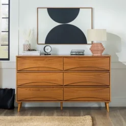 Mid-Century Modern Contoured 6 Drawer Dresser - Saracina Home 23 Mid-Century Modern Contoured 6 Drawer Dresser - Saracina Home -Featured Furniture Stores GUEST f1bde46d 8b38 433f 979b 15e4add9234b