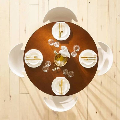 44" Maston Dining Table Round Hazelnut - Threshold™ 8 44" Maston Dining Table Round Hazelnut - Threshold™ - Image 6