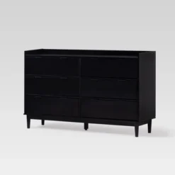 Mid-Century Modern Solid Wood 6 Drawer Double Dresser - Saracina Home -Featured Furniture Stores GUEST f28737c7 21cc 4ac1 a20c e0fb2c873759