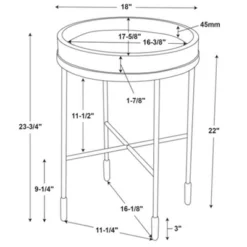 Wood & Metal Accent Side Table - Black - Hearth & Hand™ With Magnolia 17 Wood & Metal Accent Side Table - Black - Hearth & Hand™ With Magnolia -Featured Furniture Stores GUEST f3074010 657d 4877 8925 91e3098972ae